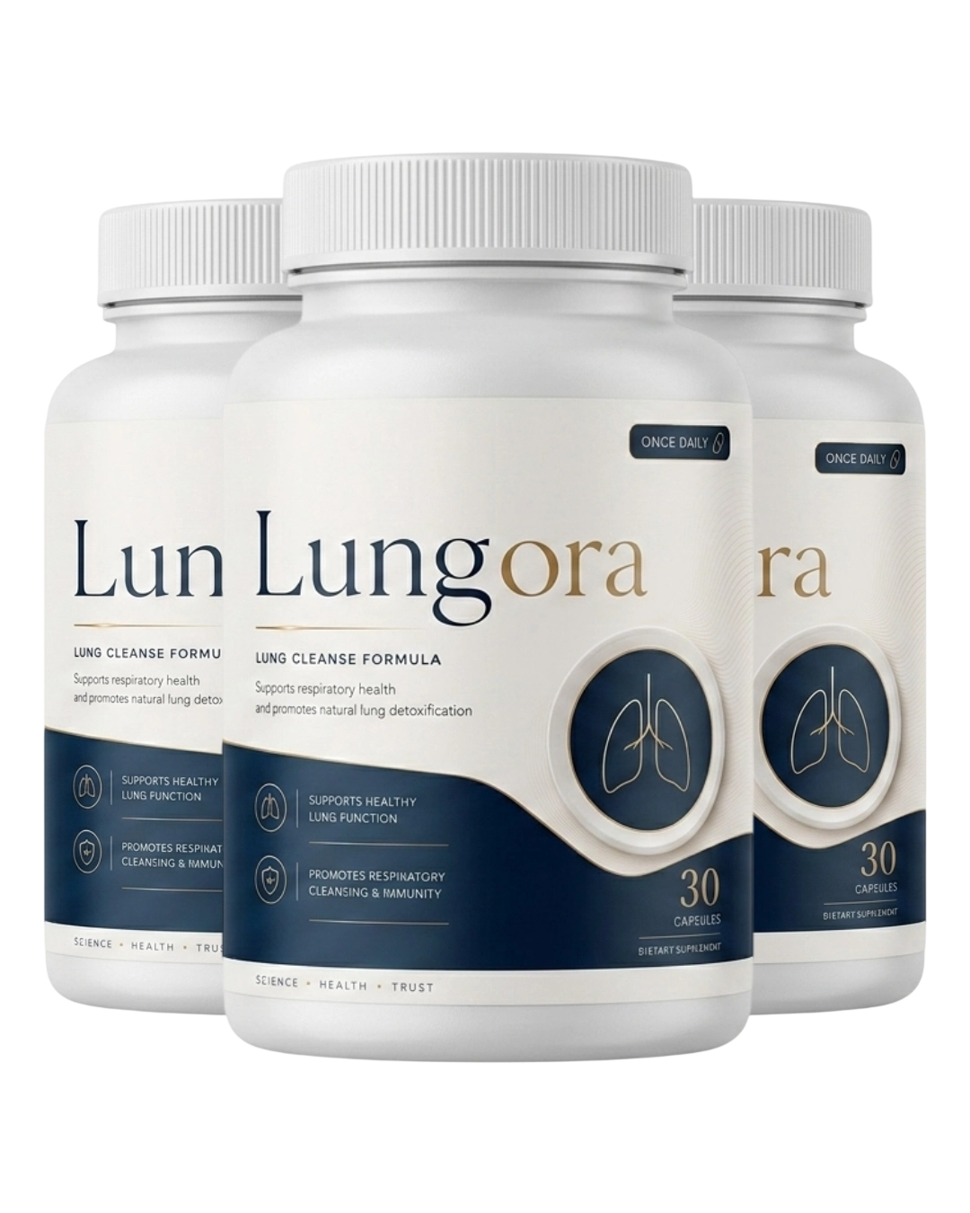 Lungora lung cleanse formula three bottles